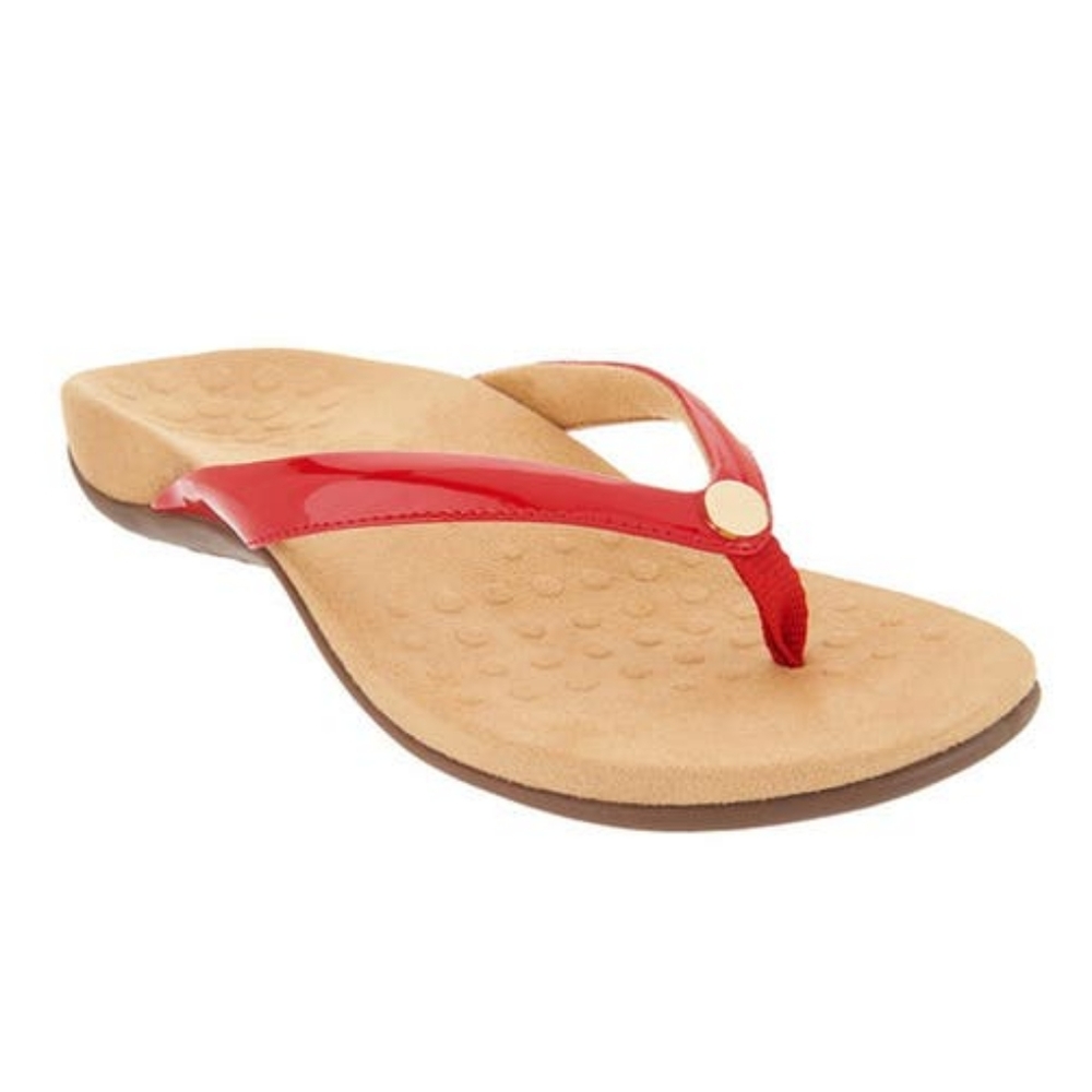 Vionic Mona Red Button Sandals Flip Flops - image 1